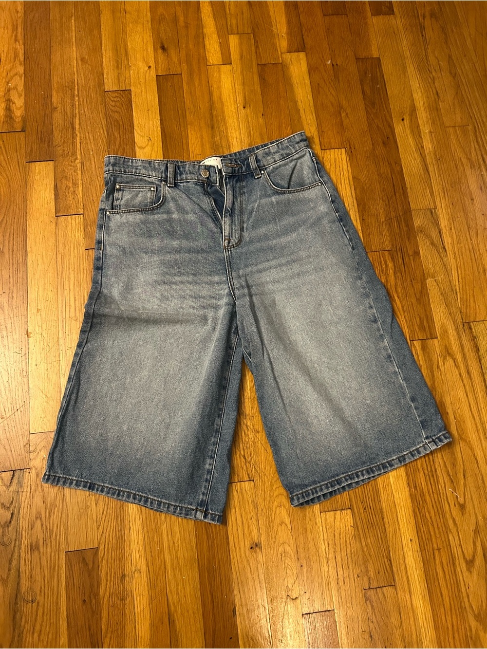 Light Blue Jorts Denim Jeans